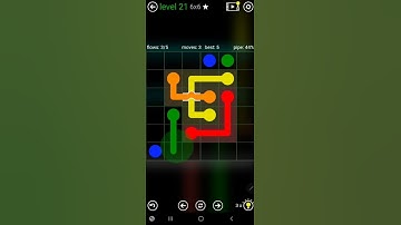 How To Solve Flow Free Bridges Classic Pack 2 Level 21 6x6 Board Walk Through Solution Walkthrough