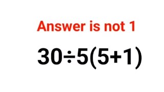 30÷5(5 1) The answer is not 1. Many got it wrong!  Ukraine Math Test #math #percentages #ukraine