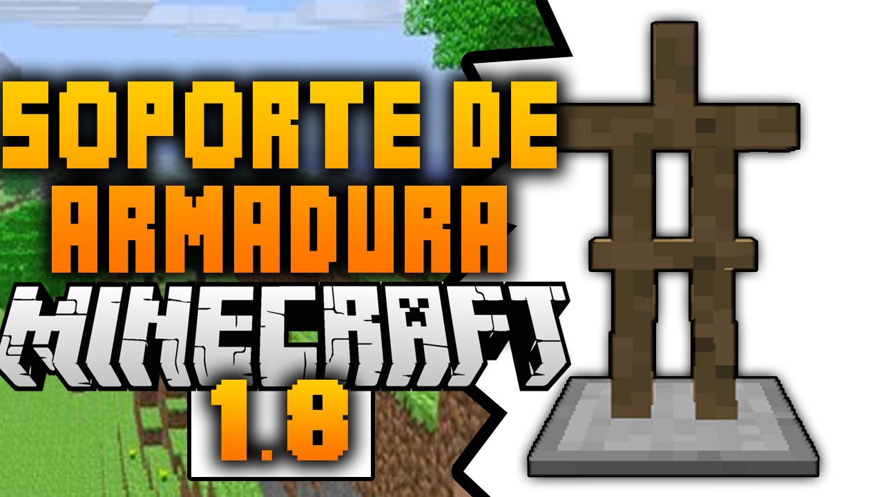 Como Hacer Soporte para Armadura - Minecraft 1.8 PC - Sin mods - YouTube