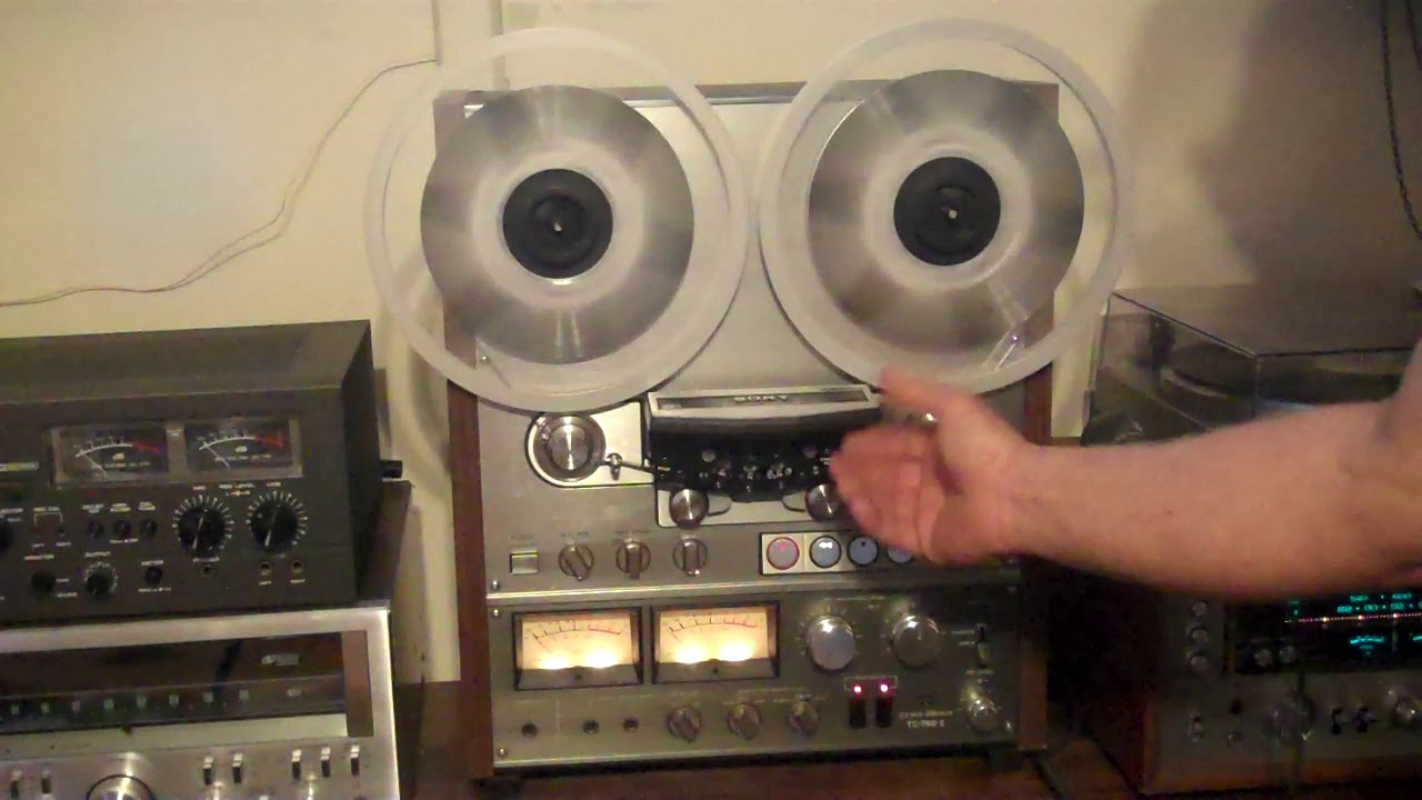SONY TC7662 Reel to Reel Tape Deck. Recapped, Clean and Lube. 2 and 4 trck. Zcuckoo YouTube