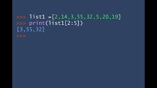 Python Lists:Slicing in Python