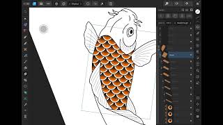 Affinity Designer 2 Koi Scales as Symbols