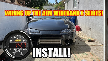 2G Eclipse AEM AFR Wideband Gauge Install | Proper Wire up
