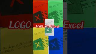 how to draw the logo of 💻MS Excel????#computer⌨️#ms excel 🖥️
