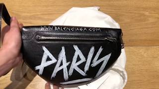 balenciaga bum bag graffiti