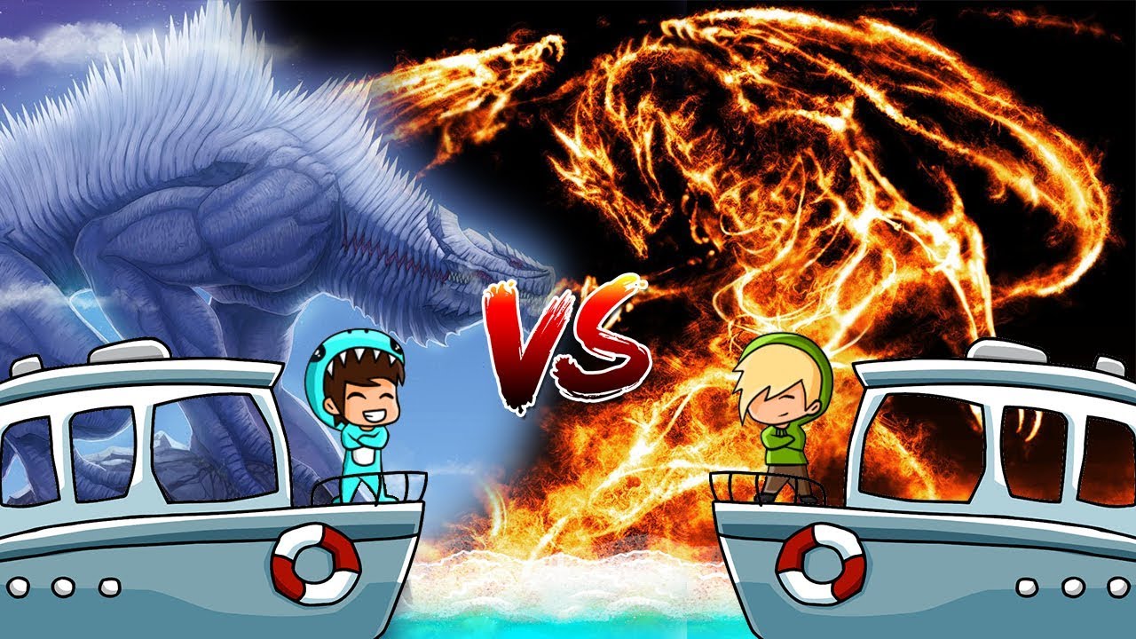 ⁣BARCO de FUEGO VS BARCO de HIELO ⛴️ MINECRAFT BEBE MILO