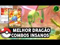 ESSE É O MELHOR DRAGÃO DE TODOS!! COMBOS INSANOS E SURPREENDENTES | POKEMON TCG POCKET