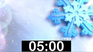5 Minute Timer with Classical, Calm Music! Countdown Timer for Kids, Piano Instrumental Music!