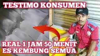 Mesin Es Batu TESTIMO konsumen REAL 1 JAM 50 MENIT