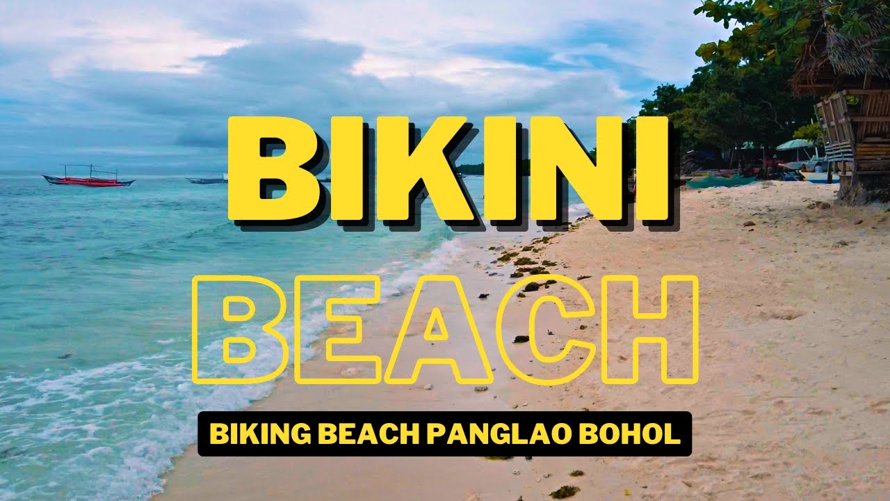 Beach Walk in Biking, Bikini Beach Dauis, Bohol 2022 | Philippines ...