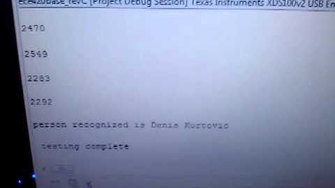 Speaker Recognition System using TMS320C5535 eZdsp Development Kit