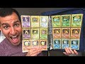 LOOKING INSIDE MY FRIENDS OLD POKEMON CARDS COLLECTION BINDER! (Full Base Set!)