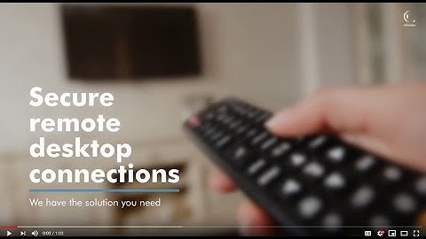 Secure remote desktop connections