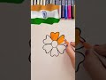 Indian flag drawing 🇮🇳  #nehaartandcraft #shorts #youtubeshorts #indianarmy #republicdaydrawing