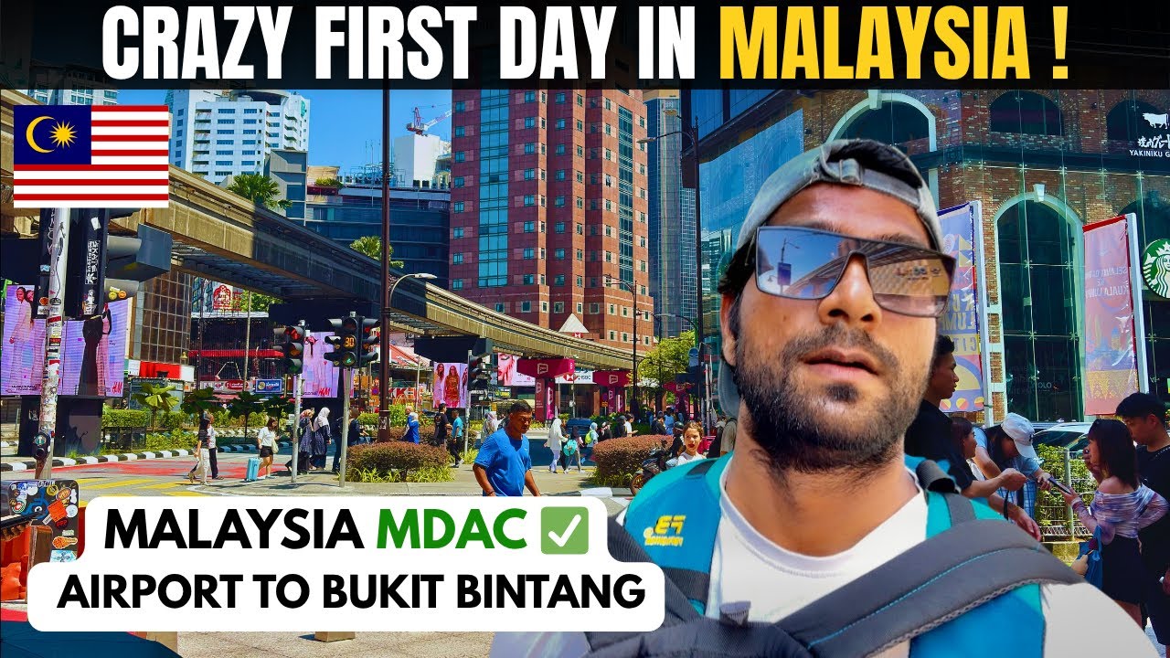 INSANE First 24 Hours in KUALA LUMPUR, Malaysia 🇲🇾 MDAC Visa, BUS vs TRAIN to Bukit Bintang!