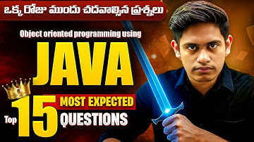 3rd Sem Computer science Top 15 Imps || Object Oriented Programming Using Java Important Questions