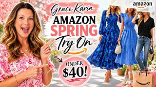 Amazon Spring Try-On Haul 2026 | Grace Karin Dresses & Tops (Affordable & Flattering!)