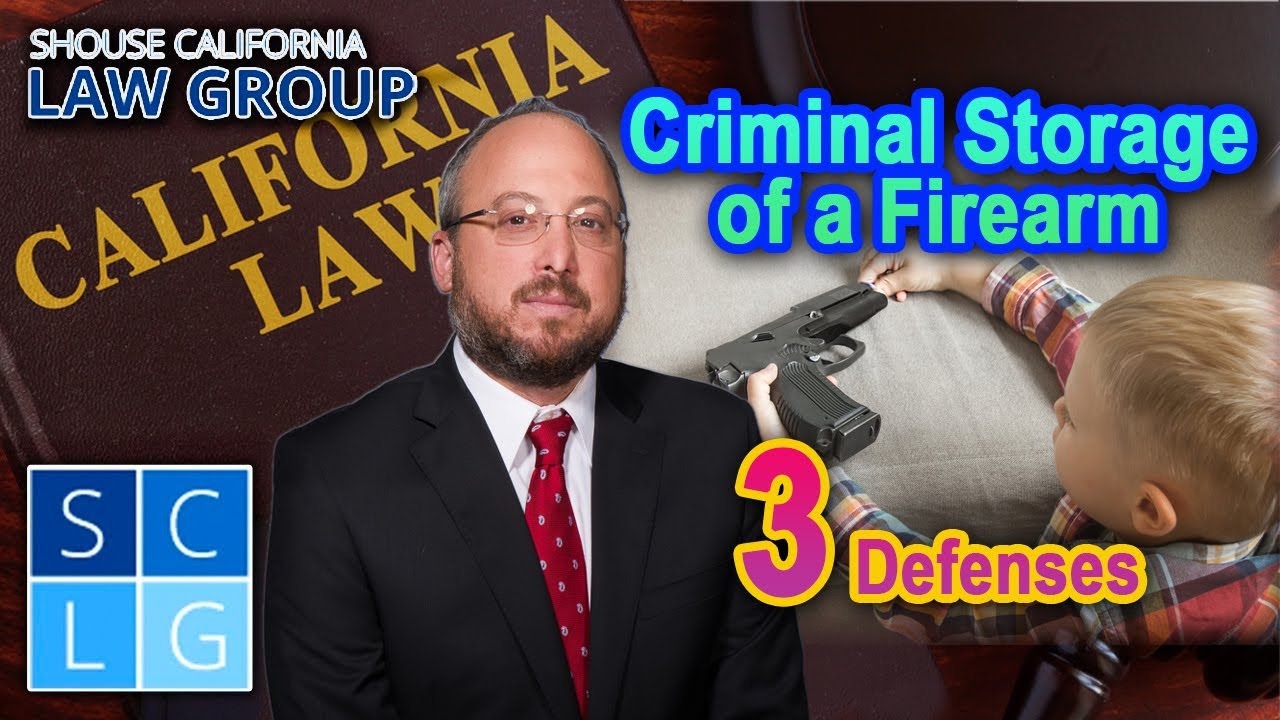 Criminal storage of a firearm in California (25100 PC) 3 defenses