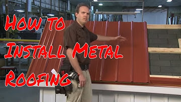 Installing Metal Roofing Panels