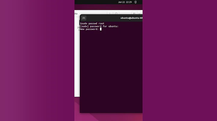Change/Reset root password in Ubuntu Linux