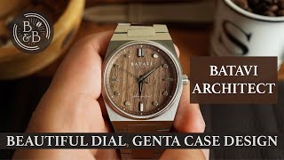 Alternative To Tissot PRX Automatic - Batavi Architect w/ Walnut Wood Dial - Beans & Bezels