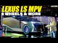 Lexus LS MPV Concept with 6 Wheels!! First Look from Japan Mobility show 