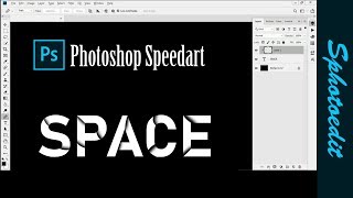 Photoshop Space Text Effect