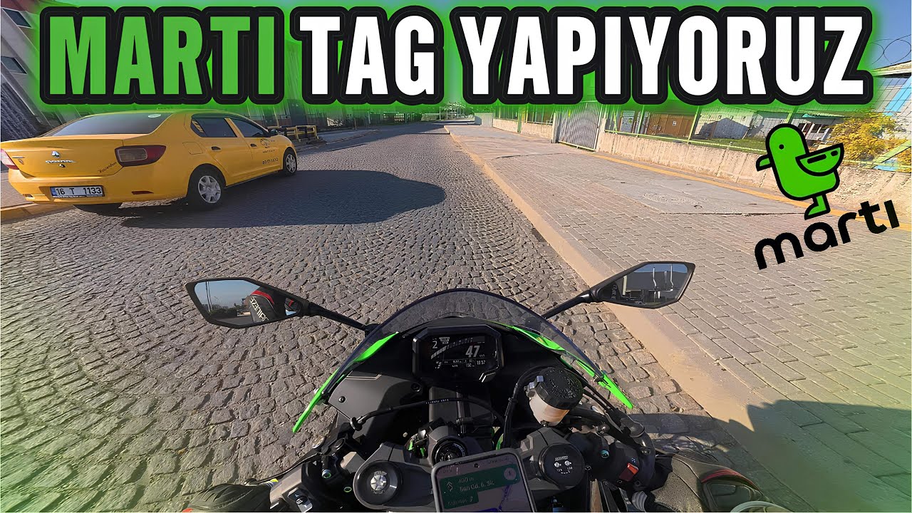 ZX6R İLE MARTI TAG YAPMAK ! BOL PARA KAZANMAK VEE HARİKA TEPKİLER   #motovlog  #80
