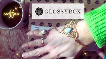 Softly spoken ASMR & coffee ☕ tapping, cardboard sounds | Glossybox January 24 Unboxing