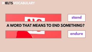 Can you guess the word that is a synonym for STAND and ENDURE?