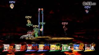 Super Smash Bros Wii U 8-Player Team Battle Robin & Corrin