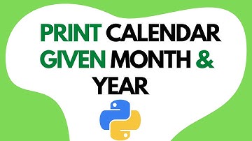 Write a python program to print calendar of a given month & year