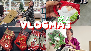 CHRISTMAS DECOR SHOPPING! Haul & 2025 Advent Calendar | VLOGMAS DAY 1