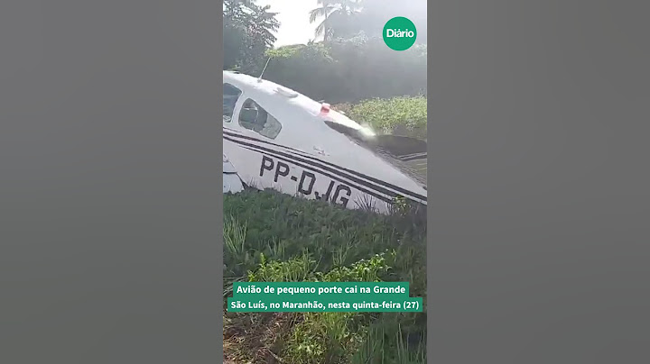 Avião de pequeno porte cai na Grande São Luís