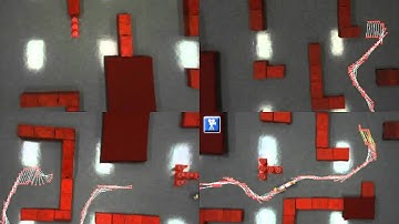 Distributed cooperative path planning by 4 cameras