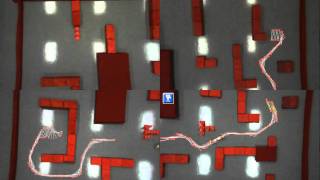 Distributed cooperative path planning by 4 cameras