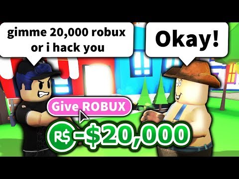 I Let Roblox Noob Scam Me 20 000 Robux Youtube - free robux for noobs only roblox