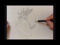 How To Draw & Shade Strawberry With Graphite Pencils? | Graphite Pencil Shading In Fruits | Pencils