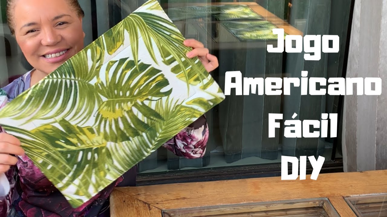Como fazer um lindo, e fácil jogo americano. Placemat dinning home decor, Decor kitchen DIY