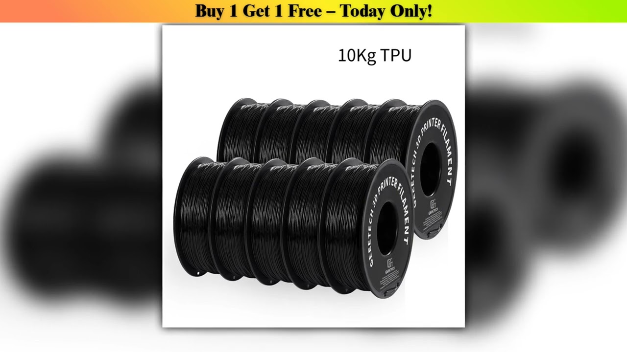 Discount GEEETECH 10Kg TPU 3D Printer Filament material 1kg 22LBSSpool 175mm Plastic Vacuum