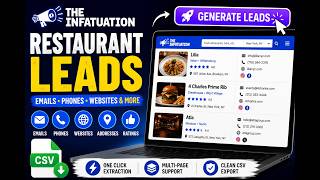 Find Restaurant &amp; Venue Leads from TheInfatuation | CSV Export Tool | LeadStal