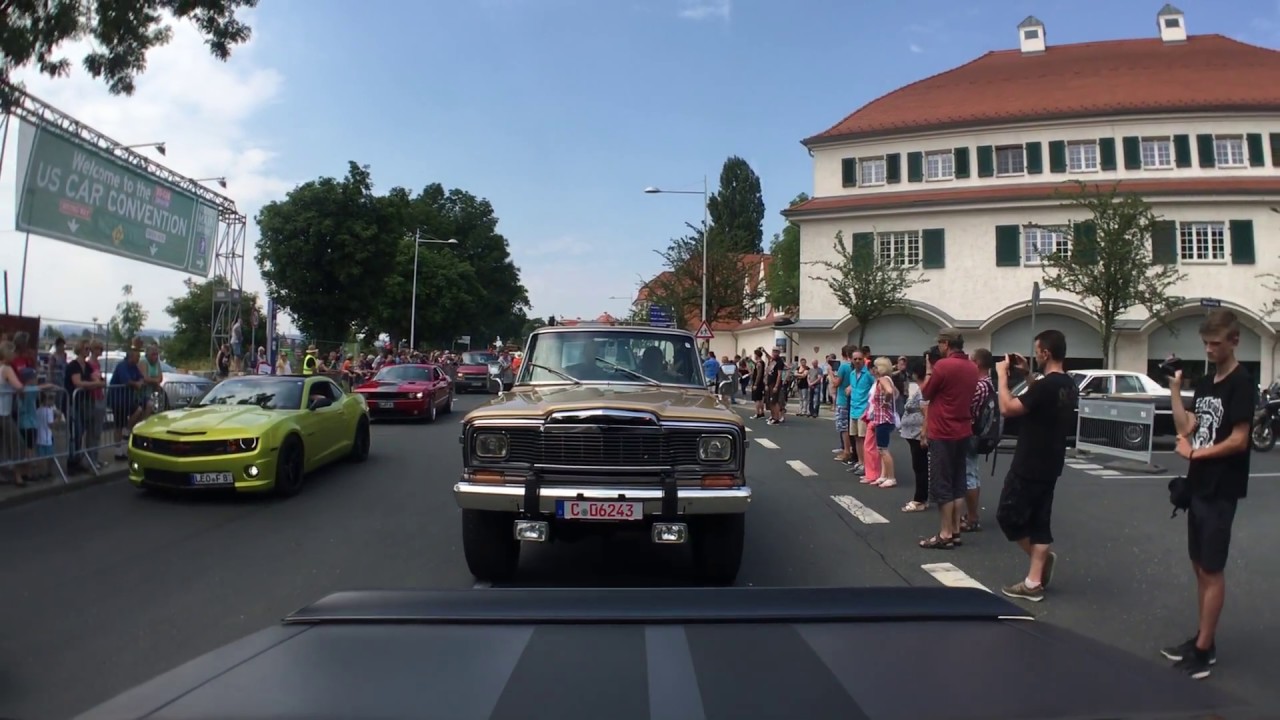 US CAR CONVENTION 2017 Dresden | Sunday City Cruise Ausfahrt (Teil 1)