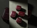Burgundy Vintage Faux Leather Jewelry Box#JewelryBox #LuxuryPackaging #VintageStyle#JewelryPackaging