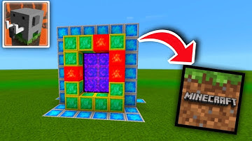 How to Make a Portal to the MINECRAFT DIMENSION in Craftsman: Building Craft