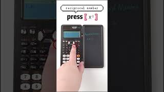 How to use NEWYES scientific calculator 991ES to get reciprocal number