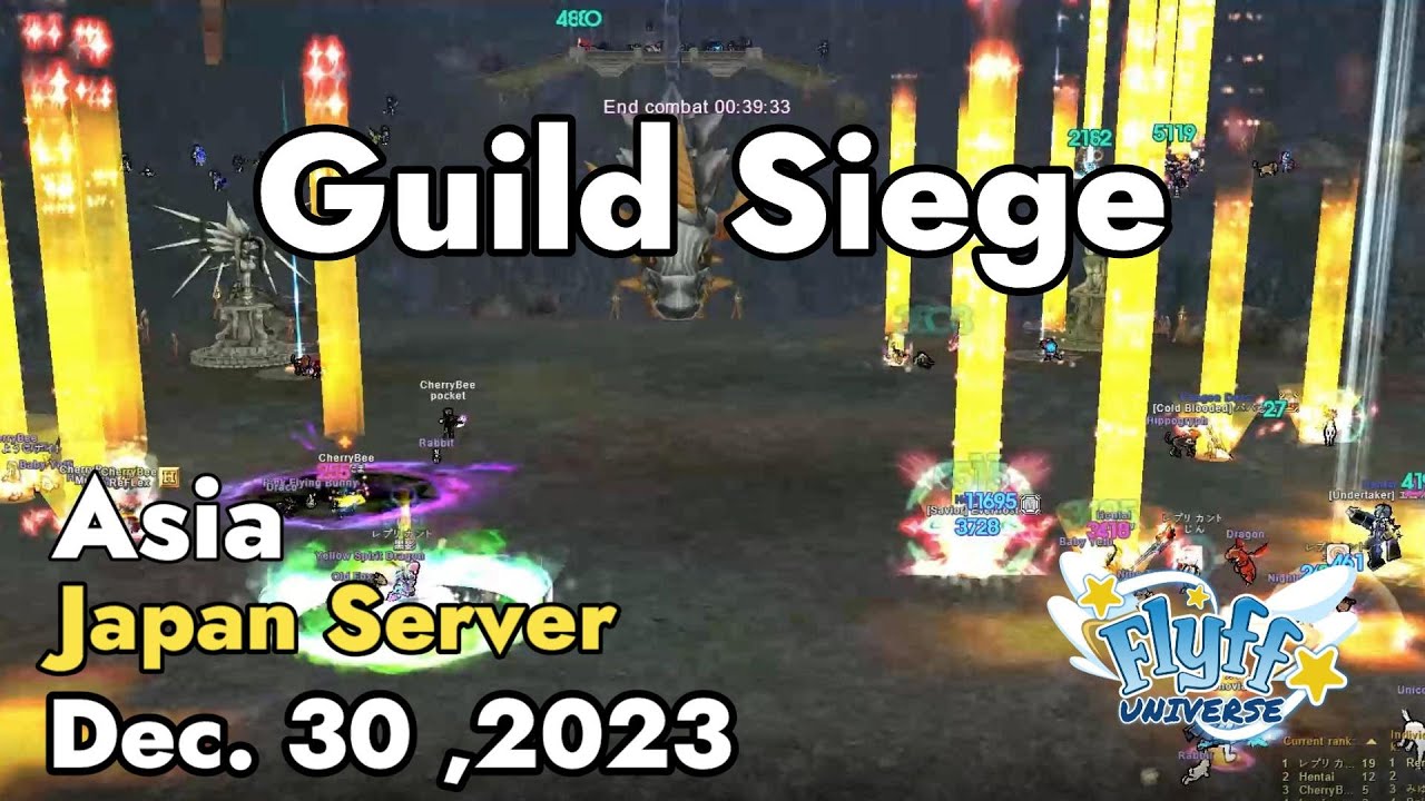 Guild Siege (Japan Server) December 30, 2023 | Flyff Universe
