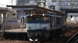 東海道本線臨単8574列車(稲沢～名古屋タ)EF64-1046単機