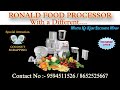Ronald food processor  minto ka kam second main  full demo offer start book now ronald