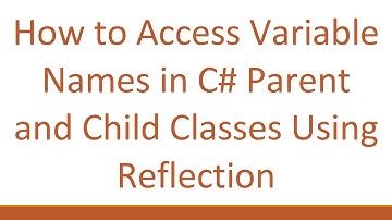 How to Access Variable Names in C#  Parent and Child Classes Using Reflection