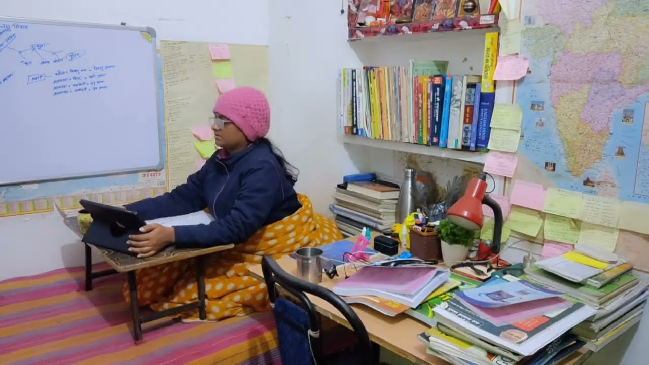 जी करता है सब कुछ छोड़कर घर चली जाऊं 😟 UPPSC aspirant 🎯 AHC RO ARO 2026.... study vlog 